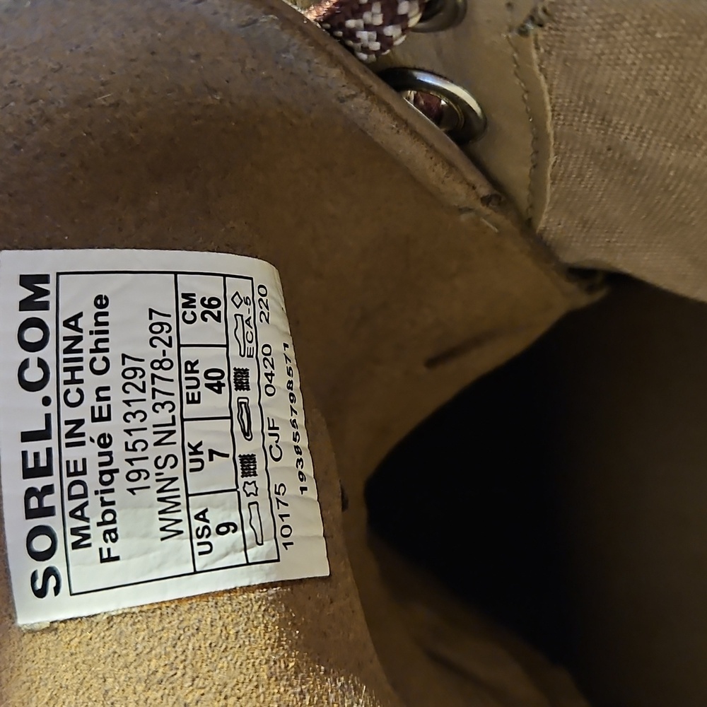 Sorel Women's Gray/Tan Wedge Boots - Picture 11 of 11